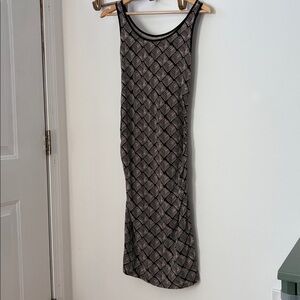 Liz Lange Black and White Patterned Dress / Maternity
